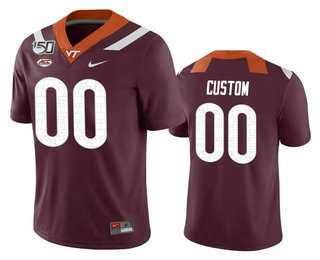 Men%27s Virginia Tech Hokies Customized Maroon 150th College Football Nike Jersey